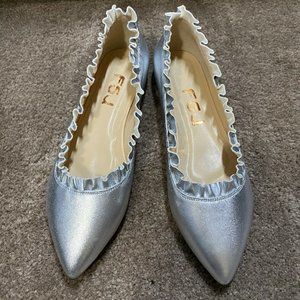 FSJ Women's Slip on Flats Pointy Toe Boat Band